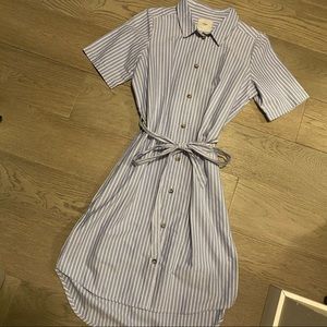 Minimum striped button down dress